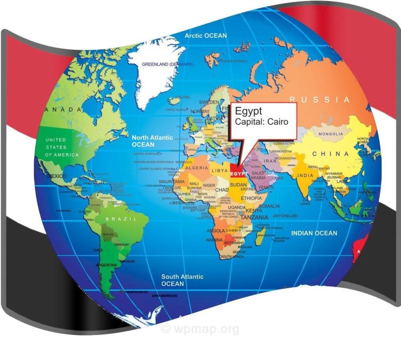 egipt na mapie