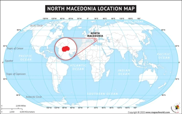 macedonia na mapie swiata