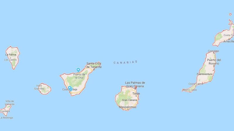 wyspy kanaryjskie na mapie